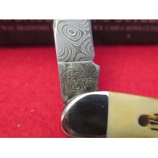 Case XX Burnt Amber Damascus Tiny Texas Toothpick Pattern #610096 DAM Case XX Burnt Amber Damascus Tiny Texas Toothpick Pattern #610096 DAM