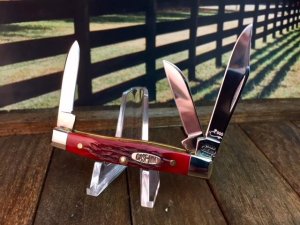 CaseMM Small Stockman PROTOTYPE, Red Jigged Bone, Serial Numer 0