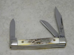 Case XX USA 2004 Stag 5333 SS Genuine Stag Small Stockman Knife