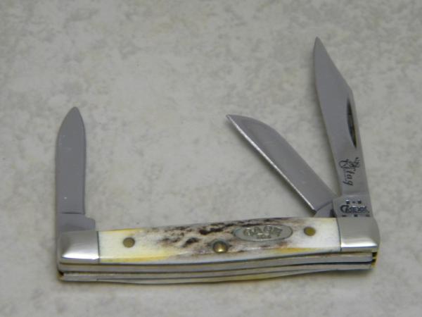 Case XX USA 2004 Stag 5333 SS Genuine Stag Small Stockman Knife Case XX USA 2004 Stag 5333 SS Genuine Stag Small Stockman Knife