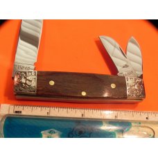 Ka-Bar (Union) BoxCar Whittler Pocket Knife w/ Beautiful Wood Handles & Fancy Scrolled Bolsters –NOS Ka-Bar (Union) BoxCar Whittler Pocket Knife w/ Beautiful Wood Handles & Fancy Scrolled Bolsters –NOS