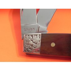 Ka-Bar (Union) BoxCar Whittler Pocket Knife w/ Beautiful Wood Handles & Fancy Scrolled Bolsters –NOS Ka-Bar (Union) BoxCar Whittler Pocket Knife w/ Beautiful Wood Handles & Fancy Scrolled Bolsters –NOS