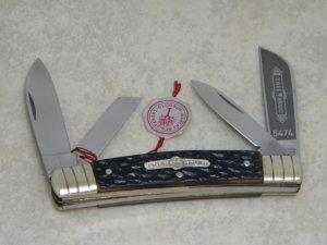Boker Solingen Germany Tree Brand Black 4 Blade 5474 Large Congress Knife with Tag