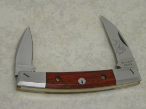 Bulldog Brand Japan Pit Bulls Wood 2 Blade Congress Knife