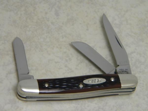 Case XX USA 1 Dot (1979) Jigged Delrin 63027 Small Stockman Knife Case XX USA 1 Dot (1979) Jigged Delrin 63027 Small Stockman Knife