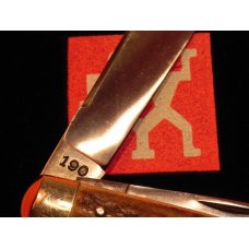 Vint  J A Henckels 3 Blade Stockman "Premium Stock" #190 Pocket Knife -Nice Stag Handles & Etching