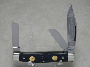 Boker Solingen Germany Tree Brand Classic Jigged Black 1974 WISS 6066 LTD Stockman Knife