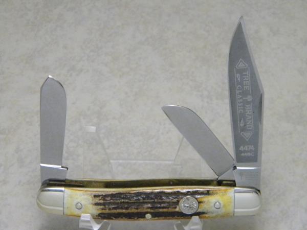 Boker Solingen Germany Stainless Tree Brand Classic Stag 4474 Stockman Knife Boker Solingen Germany Stainless Tree Brand Classic Stag 4474 Stockman Knife