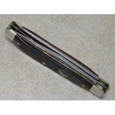 Camillus USA Wood "Forever Free - American Eagle and Flag" Slimline Trapper Farmers Jack Knife Camillus USA Wood "Forever Free - American Eagle and Flag" Slimline Trapper Farmers Jack Knife