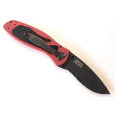 Kershaw Blur Model #1670RDBLKST Assisted Opening Pocket Knife Red 3.375" Black Serrated  