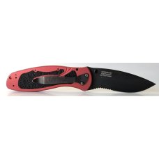 Kershaw Blur Model #1670RDBLKST Assisted Opening Pocket Knife Red 3.375" Black Serrated  