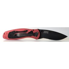 Kershaw Blur Model #1670RDBLKST Assisted Opening Pocket Knife Red 3.375" Black Serrated  