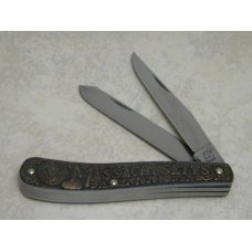 SW CUT USA (Schrade) TC-6 Limited Edition 13 Colonies "Massachusetts 1620" Trapper Knife in Box SW CUT USA (Schrade) TC-6 Limited Edition 13 Colonies "Massachusetts 1620" Trapper Knife in Box