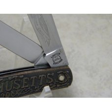SW CUT USA (Schrade) TC-6 Limited Edition 13 Colonies "Massachusetts 1620" Trapper Knife in Box SW CUT USA (Schrade) TC-6 Limited Edition 13 Colonies "Massachusetts 1620" Trapper Knife in Box