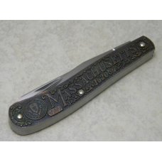 SW CUT USA (Schrade) TC-6 Limited Edition 13 Colonies "Massachusetts 1620" Trapper Knife in Box SW CUT USA (Schrade) TC-6 Limited Edition 13 Colonies "Massachusetts 1620" Trapper Knife in Box
