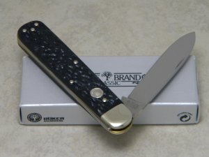 Boker Solingen Germany Rostrei Tree Brand Classic #30 Jigged Black 1 Blade Pocket Knife in Box
