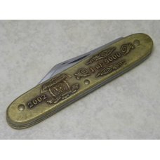 Smith & Wesson USA 150th Anniversary 1852-2002 Brass 2 Blade Pen Knife Smith & Wesson USA 150th Anniversary 1852-2002 Brass 2 Blade Pen Knife