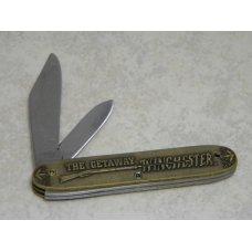 Winchester USA The Getaway Brass 2 Blade Pen Knife Winchester USA The Getaway Brass 2 Blade Pen Knife