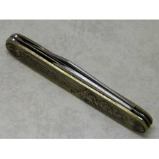 Winchester USA The Getaway Brass 2 Blade Pen Knife Winchester USA The Getaway Brass 2 Blade Pen Knife
