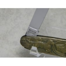 Arnex Stainless Solingen Germany "Hound Dogs" Figural Brass 2 Blade Watch Fob Pen Knife Arnex Stainless Solingen Germany "Hound Dogs" Figural Brass 2 Blade Watch Fob Pen Knife