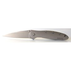 Kershaw Leek Model #1660 Plain Drop Point Blade W/ Tip Lock Folding Pocket Knife 