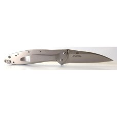 Kershaw Leek Model #1660 Plain Drop Point Blade W/ Tip Lock Folding Pocket Knife 