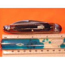Schatt & Morgan 4" Whittler Pocket Knife w/ Amber Winterbottom Handles & Blade Etch -1 of 30 -NOS Schatt & Morgan 4" Whittler Pocket Knife w/ Amber Winterbottom Handles & Blade Etch -1 of 30 -NOS