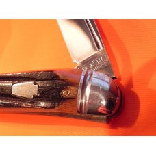 Schatt & Morgan 4" Whittler Pocket Knife w/ Amber Winterbottom Handles & Blade Etch -1 of 30 -NOS Schatt & Morgan 4" Whittler Pocket Knife w/ Amber Winterbottom Handles & Blade Etch -1 of 30 -NOS