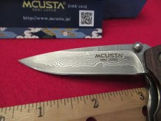 Mcusta  Liner Lock Rosewood Gents Knife Damascus  Model MC-0053DR