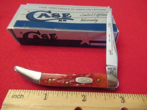 Case XX Red Bone Centennial 1889 to 1989 Tiny Texas Toothpick Pattern # R610096 SS