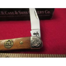 Case XX Tiny Texas Toothpick Teak wood Anchor Shield Pattern # 710096 SS Case XX Tiny Texas Toothpick Teak wood Anchor Shield Pattern # 710096 SS