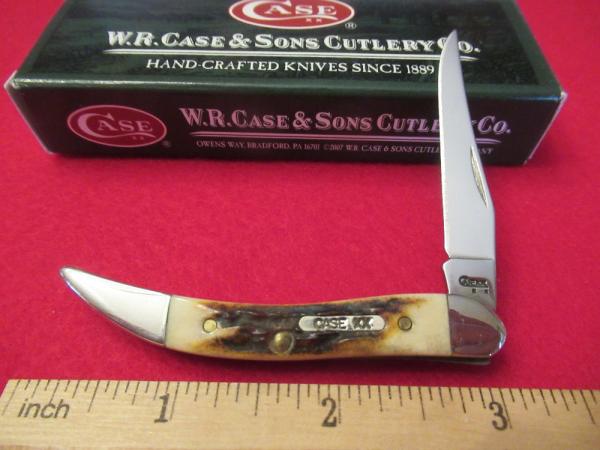 Case XX Red Stag Tiny Texas Toothpick Pattern # R510096 SS Case XX Red Stag Tiny Texas Toothpick Pattern # R510096 SS