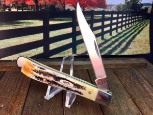 Case 6.5 Bone Stag Utility Knife. Model 6.51048 SS Mint in Box.
