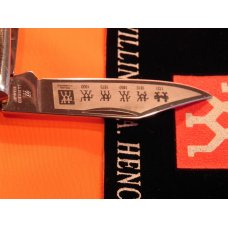 Zwilling J A Henckels 2 Blade Hand Forged Barlow (HK19-S) with Stag Handles & Frost Etch -NOS Zwilling J A Henckels 2 Blade Hand Forged Barlow (HK19-S) with Stag Handles & Frost Etch -NOS