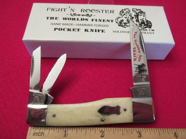 Fight'N Rooster Frank Buster & Son 3 Blade  Reverse Gunstock