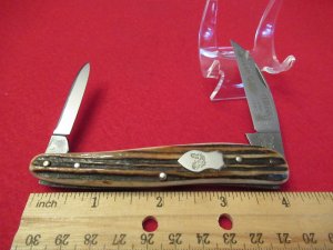 Fight'N Rooster Frank Buster Hard Times  Stag ,Wharncliff  Blade 