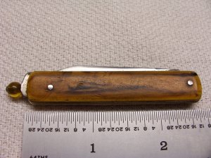 G. SCHRADE BALL PULL AUTOMATIC/ SWITCHBLADE - BUTTER AND MOLASSES HANDLES