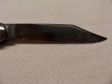 SCHRADE WALDEN AUTOMATIC/SWITCHBLADE- IMITATION JIGGED BONE HANDLES c. 1946-50's