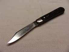 SCHRADE WALDEN AUTOMATIC/SWITCHBLADE- IMITATION JIGGED BONE HANDLES c. 1946-50's