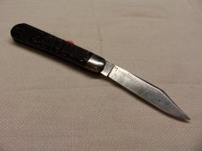 SCHRADE WALDEN AUTOMATIC/SWITCHBLADE- IMITATION JIGGED BONE HANDLES c. 1946-50's