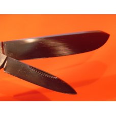 Vintage Bulldog Brand HAND MADE 2 Blade "Our Best" Tobacco Barlow w/ Green Pick Bone Handles -NOS Vintage Bulldog Brand HAND MADE 2 Blade "Our Best" Tobacco Barlow w/ Green Pick Bone Handles -NOS