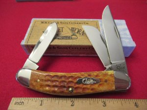 Case XX Harvest Orange Sowbelly Pattern TB6339 SS