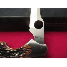 Spyderco Jigged Bone Kiwi Model # C75P Spyderco Jigged Bone Kiwi Model # C75P