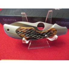 Spyderco Jigged Bone Kiwi Model # C75P Spyderco Jigged Bone Kiwi Model # C75P