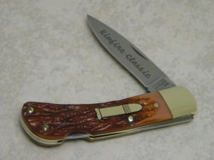 Camillus New York USA 22LR5 Jigged Delrin "Rimfire Classic" Lockback Knife c.1996