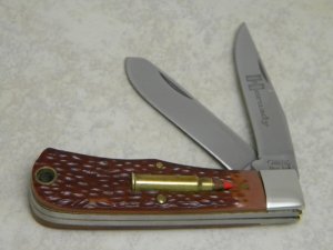 Camillus New York USA Jigged Delrin "Hornady" Trapper Knife