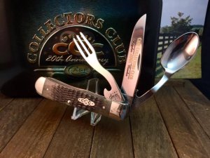 Case 2001 Hobo Knife, Moss Green Bone CCC Regular Member 