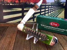 Just  in time for Christmas.  Case Dark Green Christmas Tree Jigged Bone Copperlock.