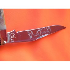 USA Colonel Coon 2 Blade Muskrat Pocket Knife w/ Great Stag Handles -NOS w/ Orig Box - One of 100 USA Colonel Coon 2 Blade Muskrat Pocket Knife w/ Great Stag Handles -NOS w/ Orig Box - One of 100