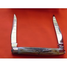USA Colonel Coon 2 Blade Muskrat Pocket Knife w/ Great Stag Handles -NOS w/ Orig Box - One of 100 USA Colonel Coon 2 Blade Muskrat Pocket Knife w/ Great Stag Handles -NOS w/ Orig Box - One of 100
